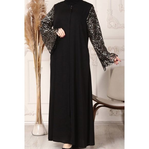 Black Abaya size 16 - Picture 2 of 12